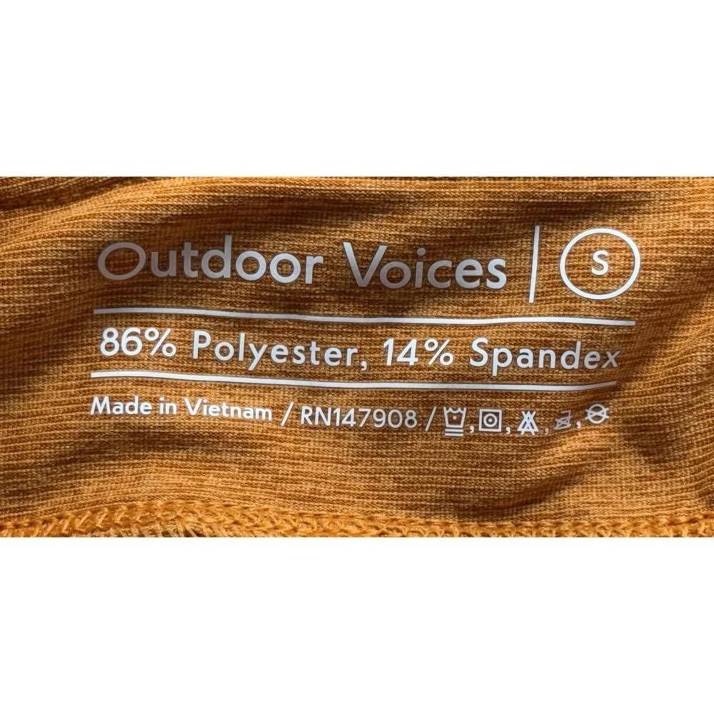 OUTDOOR‎ VOICES Women Skort Sz S Orange Active Tennis Pickleball Sports hb-42